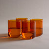 Glass Tumbler Set - Amber