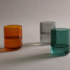 Glass Tumbler Set - Amber