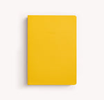 A5 Vegan Leather Notebook - Lemon