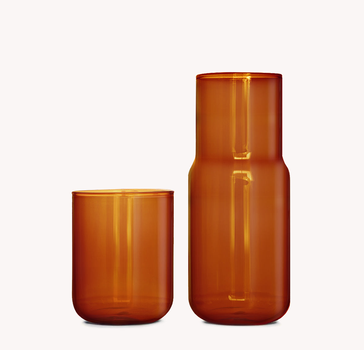Tinted Glass Carafe - Amber – Gry Mattr | USA