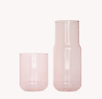 Tinted Glass Carafe - Quartz