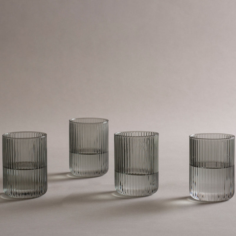 Glass Tumbler Set - Smoke