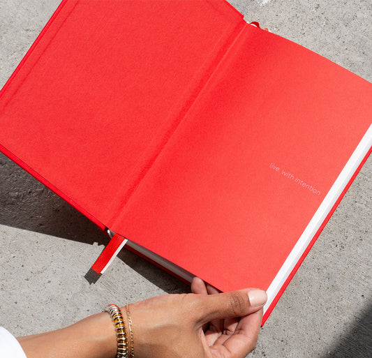 Essential Linen Notebook - Poppy