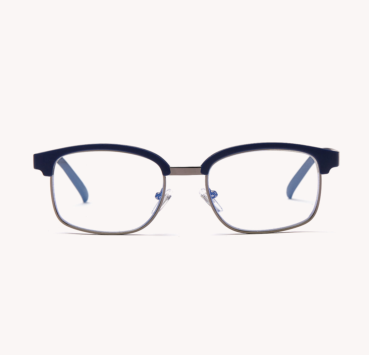 Gry Mattr SUAVE Blue Light Blocking Readers - Matte Slate Blue Frame, Clear Lens