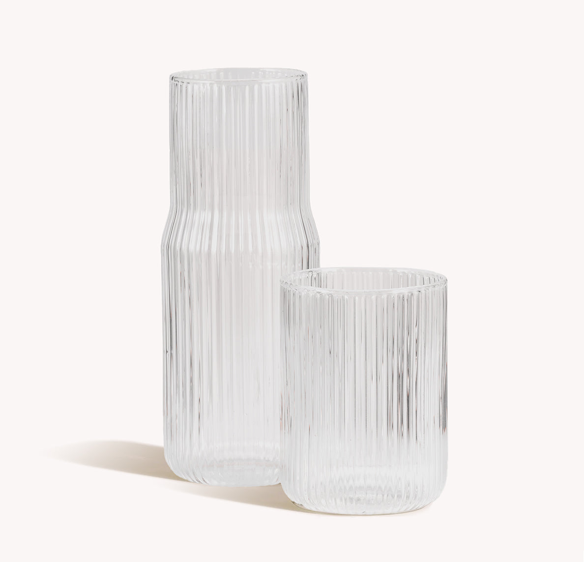 Carafe Ribbed Ribbed Carafe - Clear – Gry Mattr | USA
