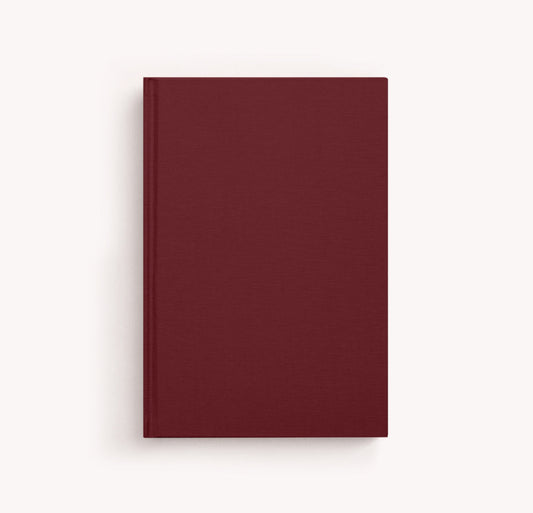 Essential Linen Notebook - Bordeaux
