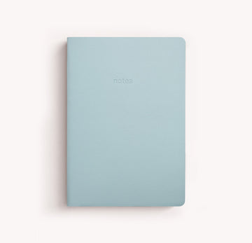 A5 Vegan Leather Notebook - Sky