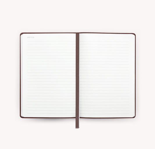 A5 Vegan Leather Notebook - Chocolate