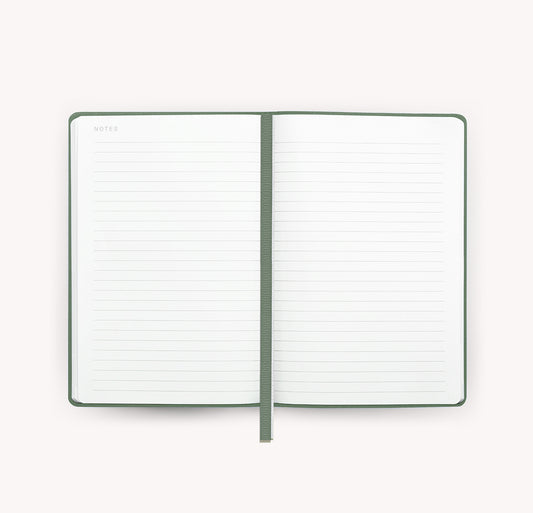 A5 Vegan Leather Notebook - Khaki