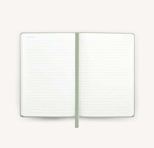 A5 Vegan Leather Notebook - Moss