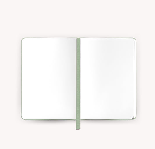 A6 Vegan Leather Notebook - Moss