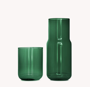 Tinted Glass Carafe - Forest