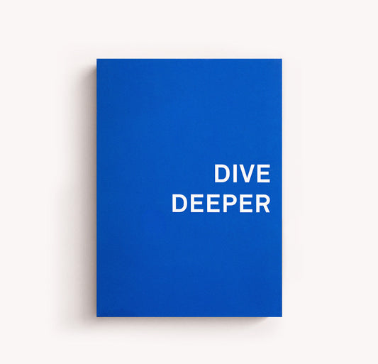 Dive Deeper  Notebook - Soft Touch Cover - Pool