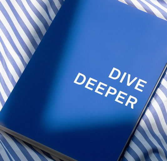 Dive Deeper  Notebook - Soft Touch Cover - Pool